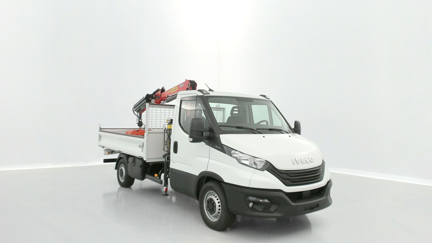 IVECO DAILY III 35S14H 3750 2.3 136ch Benne Alu JPM + Grue PK 3400 + Pince