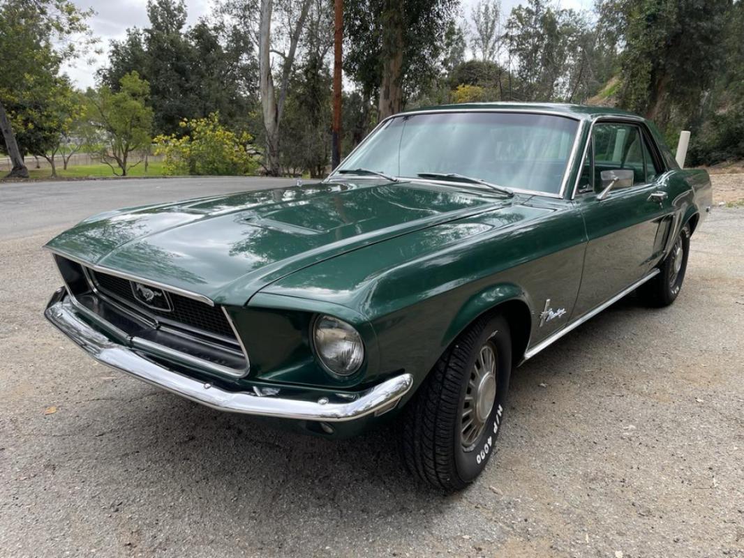 Ford Mustang COUPE 289CI V8 HIGHLAND GREEN 1968