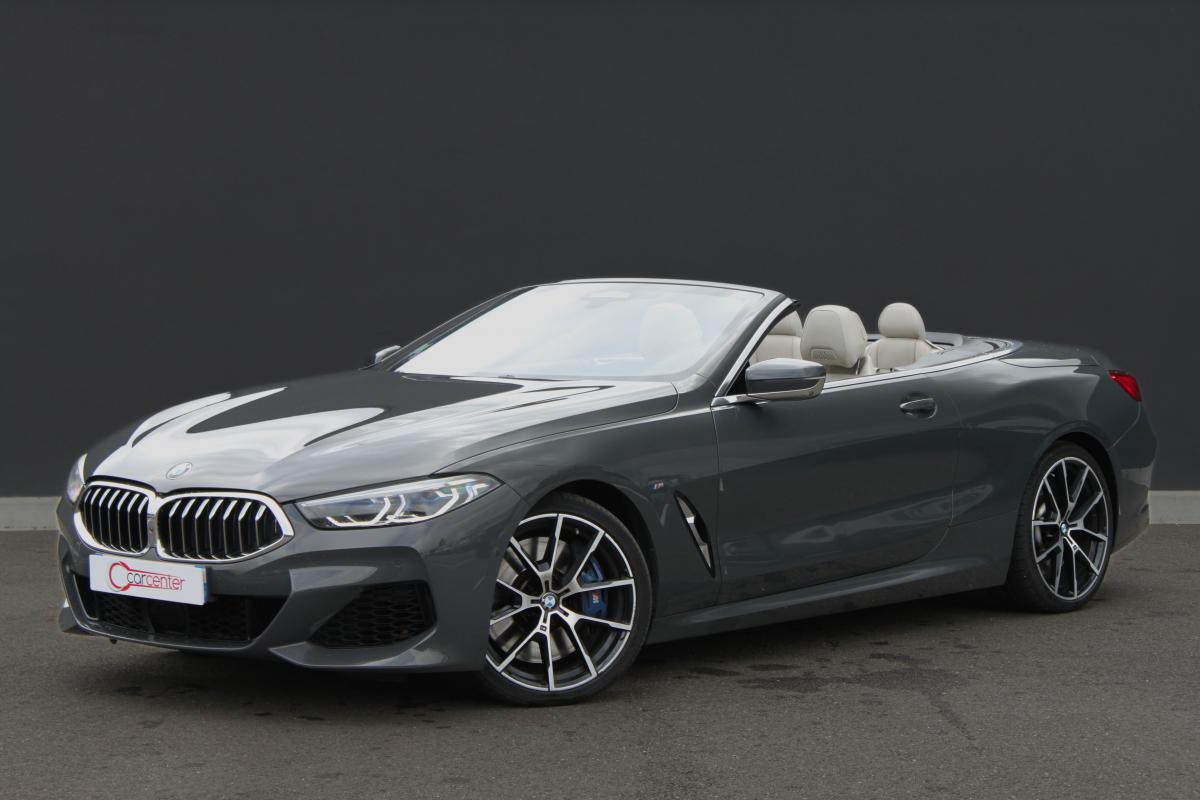 BMW SÉRIE 8 CABRIOLET - M850I INDIVIDUAL CUIR BLANC B&W - LLD 970/MOIS (2019)