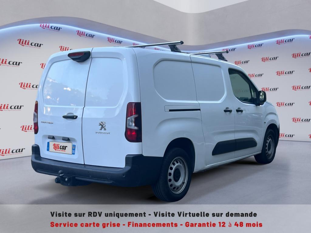 Peugeot Partner - Long 950Kg 1.5 BlueHDi S&S - 100 III FOURGON ASPHALTE TVA RÉCUPÉRABLE