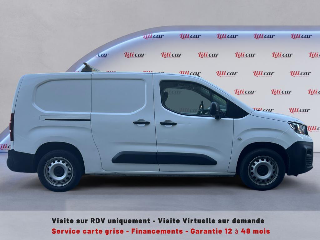 Peugeot Partner - Long 950Kg 1.5 BlueHDi S&S - 100 III FOURGON ASPHALTE TVA RÉCUPÉRABLE