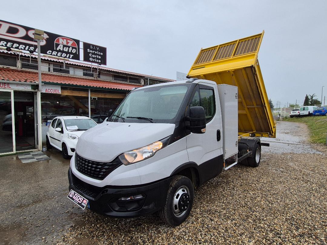 IVECO DAILY 160 CH - 35C16 3L Benne + Coffre GPS CLIM REGUL