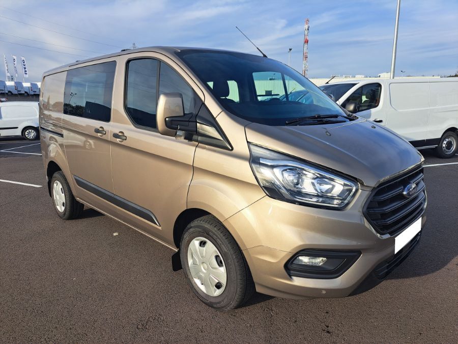 FORD TRANSIT CUSTOM - FOURGON 2.0 ECOBLUE 105 300 L1H1 TREND BUSINESS CABINE APPROFONDIE 5PL