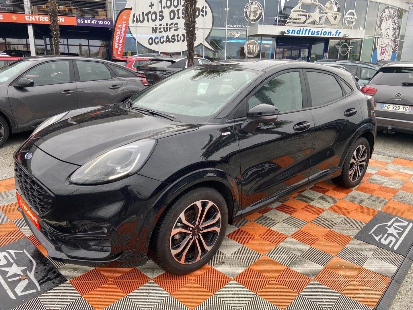 FORD PUMA - 1.0 ECOBOOST 155 MHEV POWERSHIFT ST LINE GPS Caméra Hayon JA 17"
