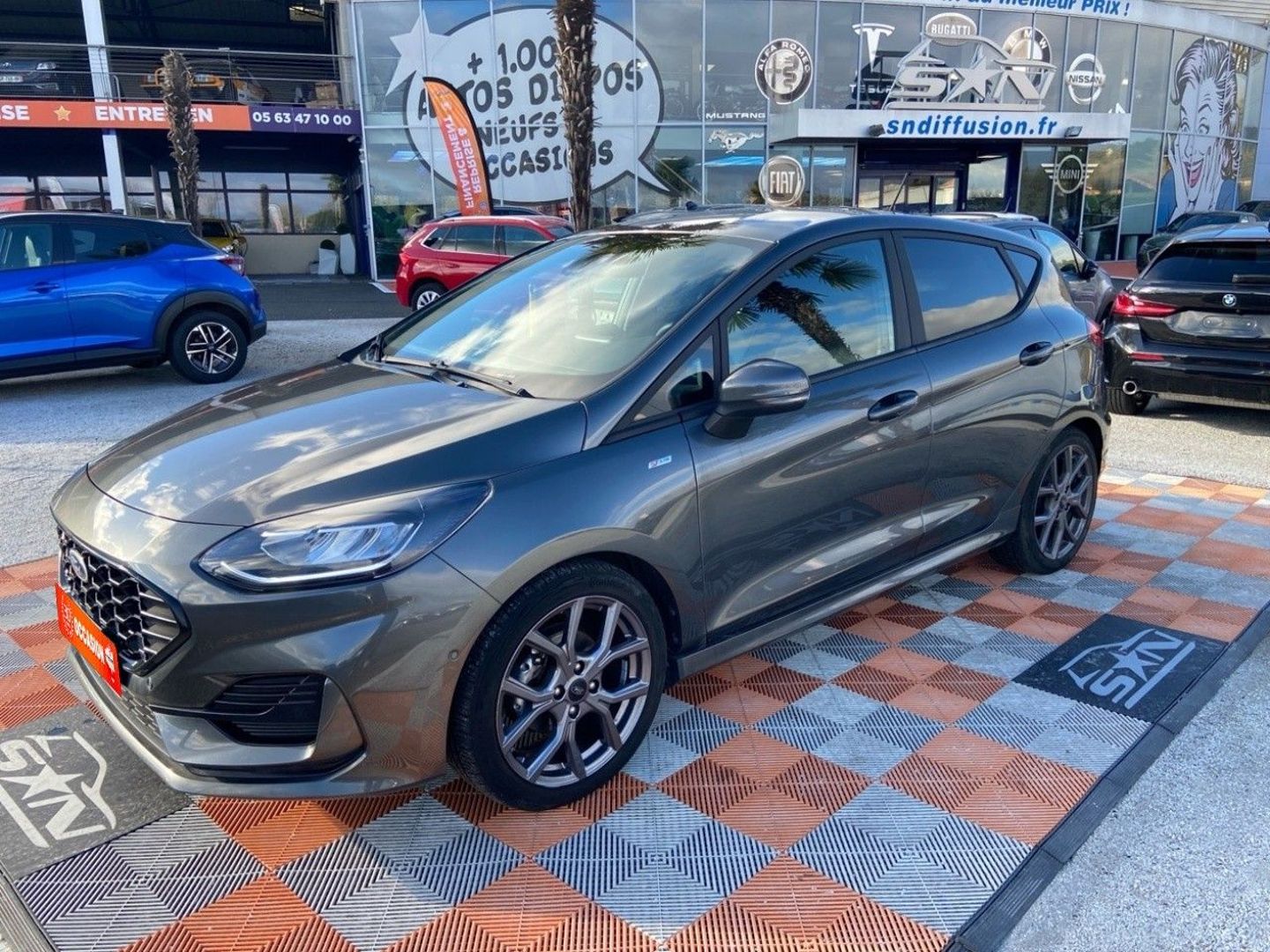 FORD FIESTA - 1.0 95 BV6 FLEXFUEL ETHANOL ST-LINE Caméra JA 17" 1° main