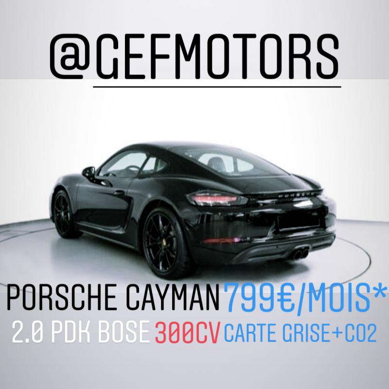 Porsche Cayman - 718 300 PDK 799e/mois en L.O.A LLD CREDITS